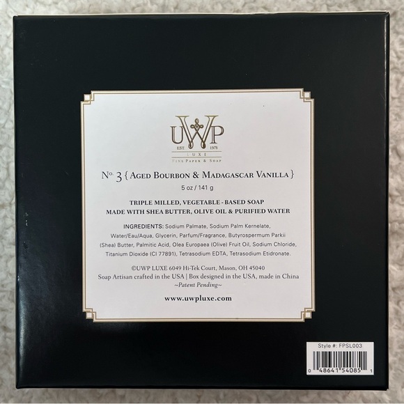 UWP Up with Paper Artisan Crafted LUXE Fine Soap w/ Shea Butter Boxed Soap Trio - Picture 3 of 10